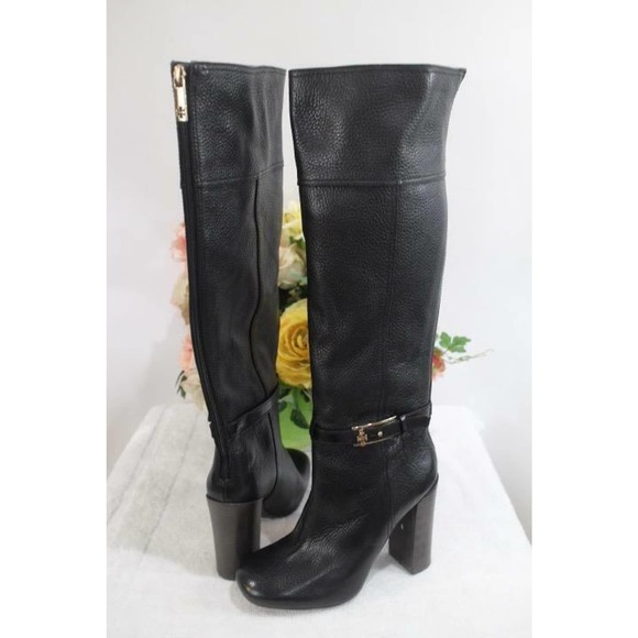 Tory Burch Simone Riding Boots Leather size 7m (bota1400 - Picture 7 of 12